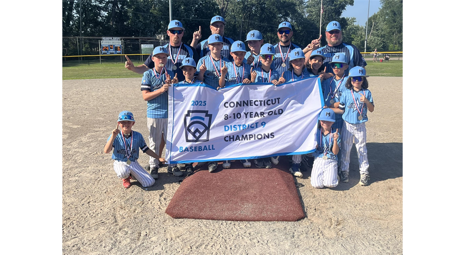 Back to back! 2025 District 9 10U Baseball Champs!
